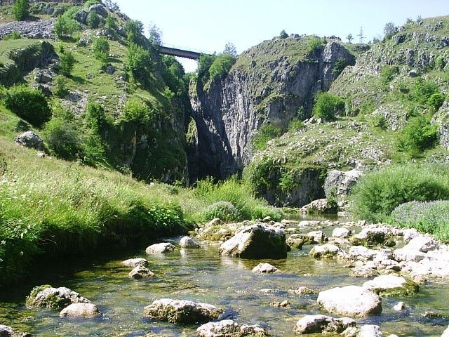 Entrance to the Nevidio canyon on the Komarnica river