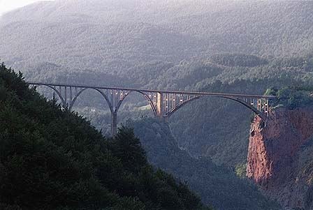 Đurđevića Tara bridge over the Tara canyon