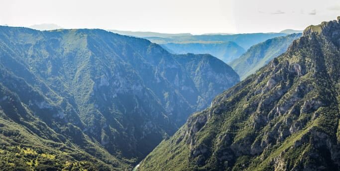 The Tara canyon from above
